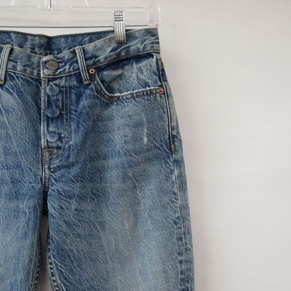 GRLFRND Womens Size 27 Yasmin Joan Button Fly Acid Wash Raw Hem Jeans - Picture 4 of 15